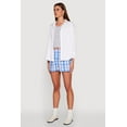 thumbnail image 3 of Womens Pull On Plaid Shorts, 3 of 5