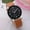 D-Coffee, variant on Women Bangle Crystal Flower Women Watch Leather Bracelet Quartz Watch Wristwatch Simple Wrist Watch Pp