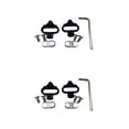 thumbnail image 1 of Yuarrent Juego de tacos y ligeros para hombre y mujer, juego de tacos ligeros y ajustables para ciclismo en interiores, 2 pack/lote Negro tipo SH56 2Conjunto, 1 of 6