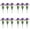 Purple, variant on Artificial Flowers for Outdoors, 3 Bundles Eucalyptus Flower Multicolor Silk Flower Spring Summer Decoration, 14'' Artificial Outdoor Flowers for Home Planter Porch Patio Yard Decor