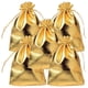 thumbnail image 1 of Bolsa Costalito con Jareta VelvaGold 5Pzas Oro 7x9cm Tela Bolsa Organza., 1 of 1
