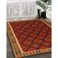 thumbnail image 3 of Ahgly Company Machine Washable Indoor Rectangle Contemporary Saddle Brown Area Rugs, 3' x 5', 3 of 7
