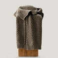thumbnail image 5 of EVERGRACE Chunky Chenille Knit Throw Blanket for Couch, Soft Luxurious Moss Stitch Blankets for Bed, Cozy Decorative Farmhouse Knitted Throws for Sofa, Mocha Brown, 50" x 60", 5 of 8