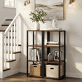thumbnail image 3 of 7-Tier Corner Bookcase, 71.3" Tall Narrow Corner Shelf Stand，Plant Stand，Display Shelf，Wall Corner Bookshelf for Living Room，Bedroom，Home Office, 3 of 14
