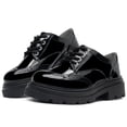 thumbnail image 1 of Zapato Escolar Karsten Bostoniano Charol con Tacon para niña Negro 19, 1 of 5