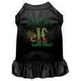 thumbnail image 4 of Christmas Pet Dog  Cat Dress Rhinestone, "Santa's Elf", 4 of 11