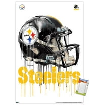 NFL Pittsburgh Steelers - Drip Helmet 20 Wall Poster, 22.375" x 34"