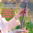 thumbnail image 2 of Recorder,Soprano Descant Style Descant Style 8 J32 Abs Soprano Style 8 Key 8 Key With Key With Rod Abs Soprano Descant Rusuo Huiop, 2 of 7