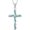 Style 5_Distortion, variant on 925 Sterling Silver Turquoise Style Cross Necklace for Women, Vintage Southwestern Boho Pendant Jewelry Gift