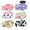 Multicolour2, variant on 6 Pcs Spa Headbands  ,Colourful Bow Coral Fleece Makeup Headband for Women Washing Face（Solid color）