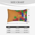 thumbnail image 4 of Yiaed Colorful Building Blocks A Print Brushed Microfiber Envelope Pillowcases, Standard,Envelope Closure Pillow Cases(Without Pillow Core)-14"x20", 4 of 6