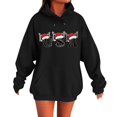 thumbnail image 1 of WILLBEST Sudadera de Mujer, Estilo Casual de Invierno, con Estampado Navideño Del Alfabeto, Bolsillo con Cordón Ajustable y Manga Larga XX-Grande, 1 of 4