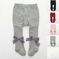 thumbnail image 6 of Odeerbi Thermal Leggings for Infant Girls Cotton Pantyhose Tights Socks Baby Children's New Combed Bow Bottom Pants, 6 of 6