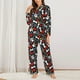 thumbnail image 2 of Fotbe Paw And Bones Conjunto de Pijama de Manga Larga para Mujer con Estampado, Ropa de Dormir de 2 Piezas, Conjunto de Casa Suave y Cómodo con Bolsillos-Small, 2 of 7