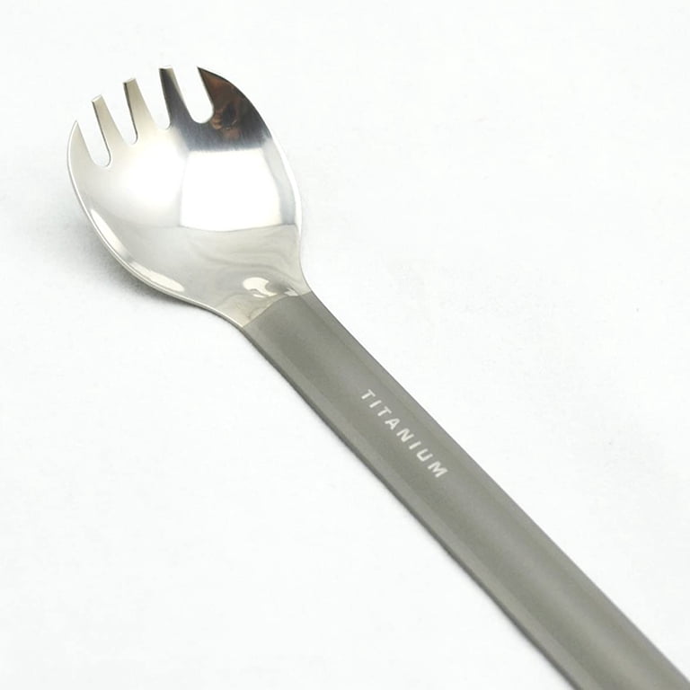 TOAKS, Camping Utensil, Long Handled Titanium Spork, Ultralight