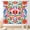 Mexican Floral-01, variant on Colorful Mexican Floral Curtains, Mexcian Fiesta Cinco De Mayo Dia De Los Muertos Farmhouse Rustic Blackout Window Drapery Treatments for Bedroom Living Room Kitchen Bathroom 2 Panels, 63;x63; Inch