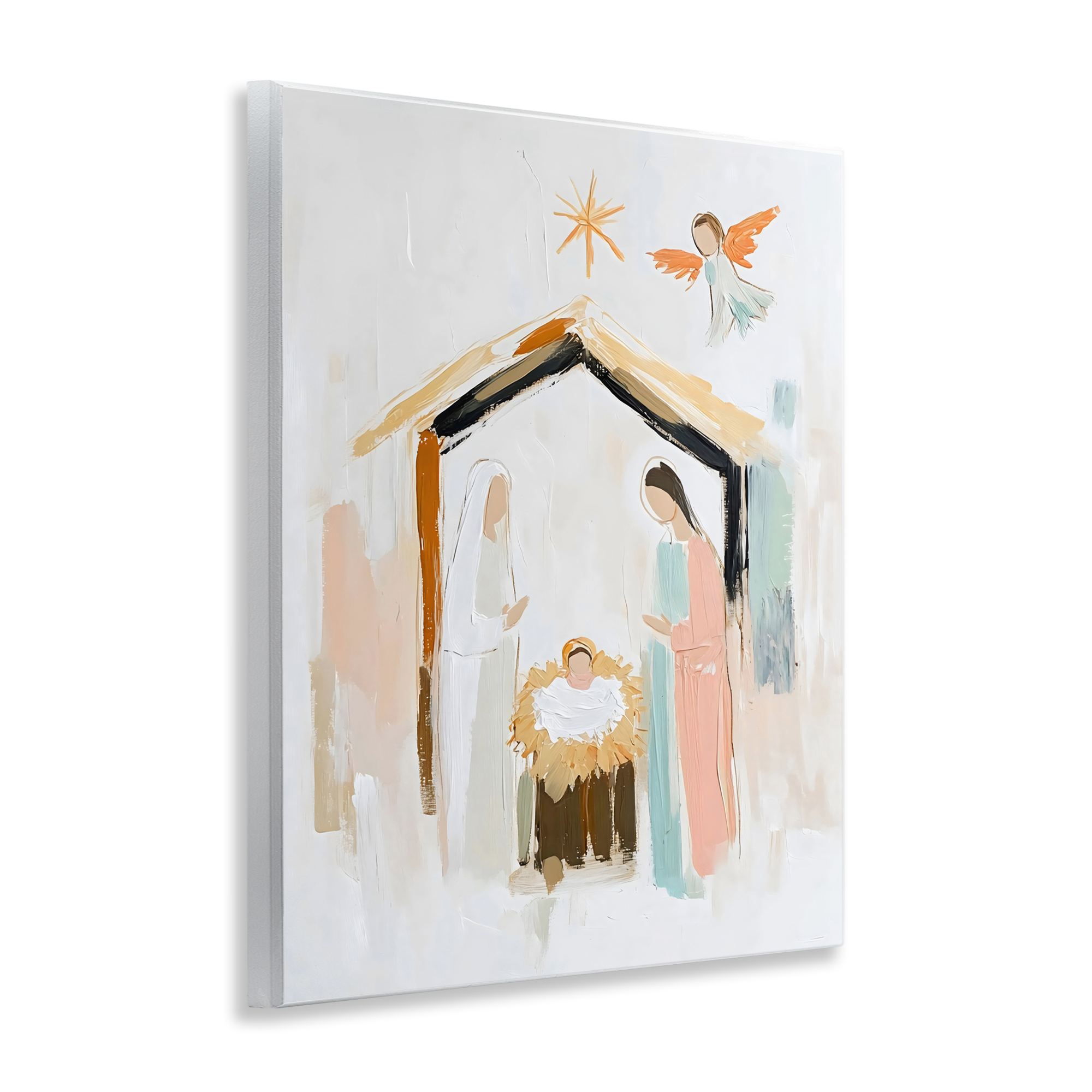 Stupell Industries Holy Nativity Abstract Scene Wall Plaque Art, design by Creative Studio, 14 x 11