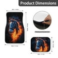 thumbnail image 5 of Pzuqiu Flame Automotive Floor Mats Easy Installation All Weather Vehicle Steering Wheel Protector Car Mats Set Dust Proof Car Interior Accessories Fashion for SUV, Vans,Sedan,Truck 5 Pcs, 5 of 6