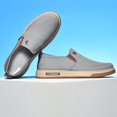 thumbnail image 3 of CANEMON Men's Canvas Slip-On Loafers, LY553, Grey, US 8, 3 of 9