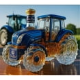 thumbnail image 4 of 300ML Car Shaped Whiskey Decanter - Art Statue, Tractor Whiskey Bottle, Creative Leak-proof Empty Wine Bottle Dispenser(Blue), 4 of 6