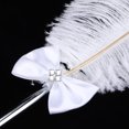 thumbnail image 1 of Bolígrafo De Plumas, Bolígrafo De Firma De Plumas De Satén De Seda Con Diamantes De Imitación Para Amigos Para Bodas, Reuniones Y Oficinas, 1 of 7