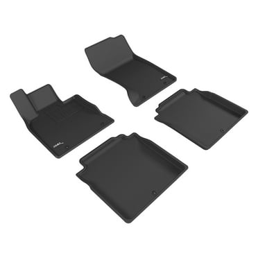 3D MAXpider 2017-2022 Fits Genesis G90 All-Wheel Drive Kagu Carbon Fiber Embossed Pattern 1st Row 2nd Row Black Floor Mat L1GS00001509