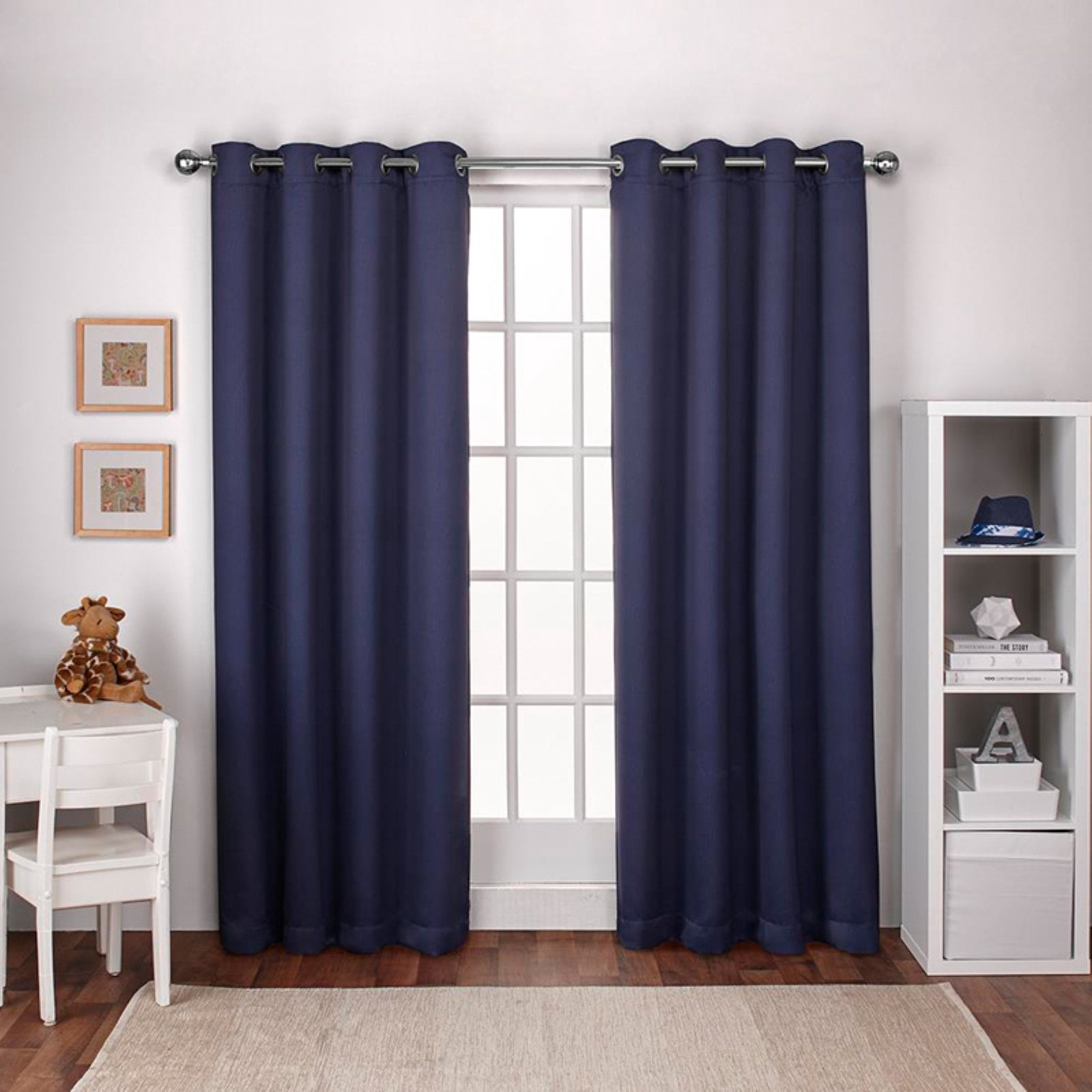 Textured Woven Blackout Grommet Top Curtain Panels by Exclusive Home