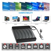 External CD/DVD Drives Slim DVD±RW Optical Drive Portable CD DVD Burner Reader Writer for Laptop PC Windows 11 10 Linux MacOS
