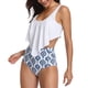 thumbnail image 1 of Tankini con volantes, tankini de cintura alta para mujer, conjunto de parte inferior de bikini, trajes de baño para mujer, rendimiento inigualable, 1 of 6