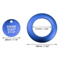 thumbnail image 7 of Unique Bargains Engine Start Stop Button Cover Kit Push Start Button Trim Sticker for Ford Explorer 2020-2022 for Ford Explorer Hybrid 2020-2021 Aluminum Alloy Blue, 7 of 7