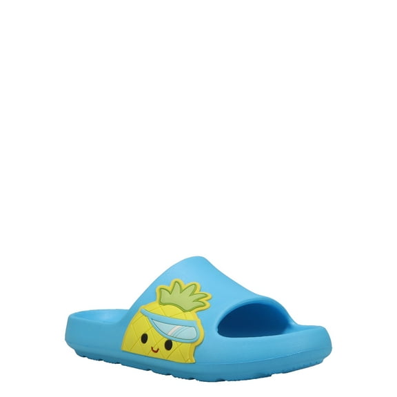Squishmallows Women’s Maui the Pineapple Casual Molded Teal Slide, Dual Sizes 5-12, Regular Width