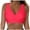 A121-Watermelon Red, variant on TOWED22 Women's Twist Front Bikini Top Only Push Up Swim Top Bra Swimsuit Tops Padded Bathing Suit Top Pink,XXL
