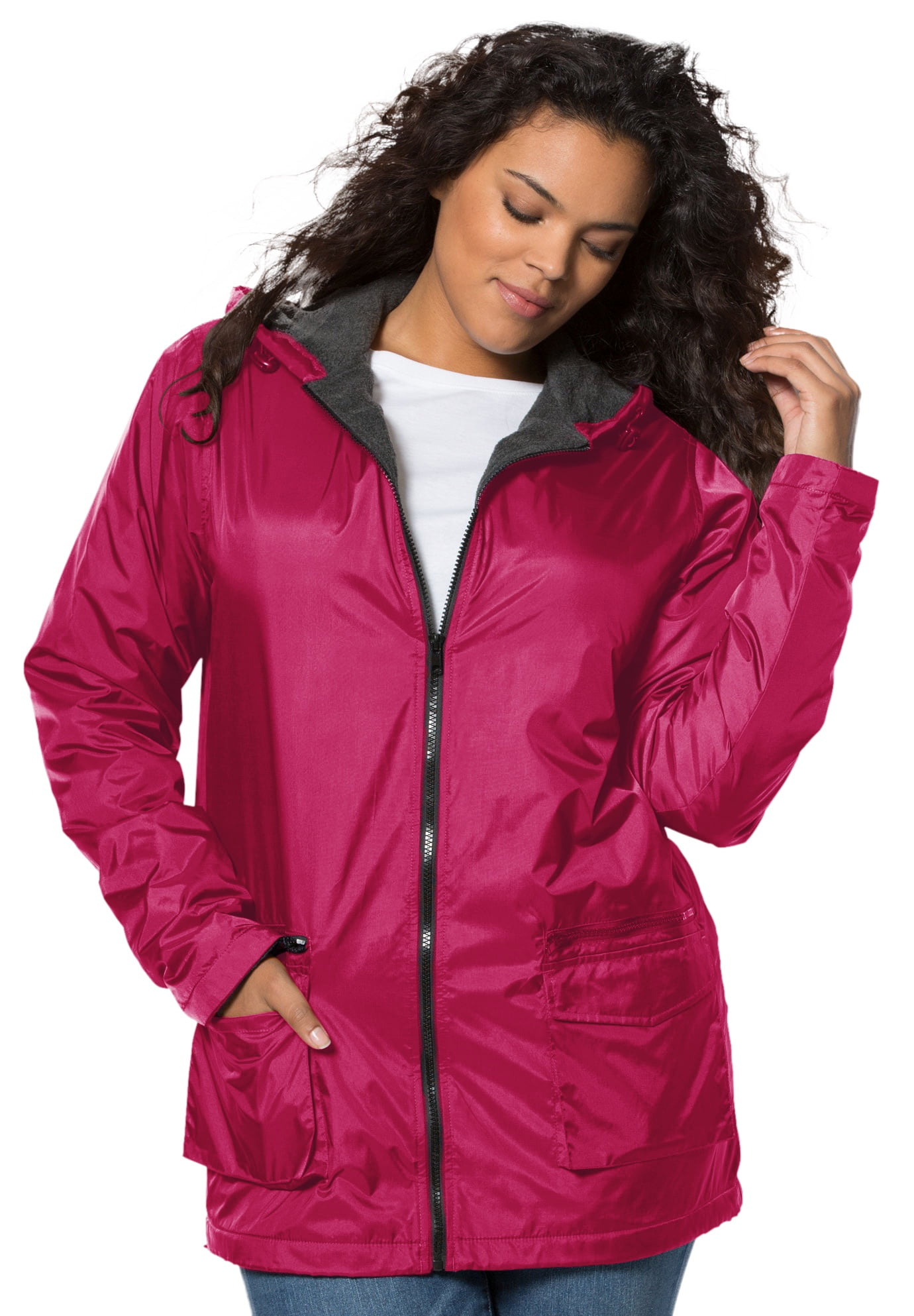 women's plus size fleece lined jacket