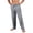 Gray, variant on Boyscolos Mens Summer Beach Pants Elastic Waist Drawstring Casual Linen Pants Lightweight Loose Fit Fashion Yoga Trousers Gray M