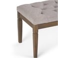thumbnail image 6 of Cloud Grey Tufted Ottoman Bench with Carved Legs, Upholstered Storage Footstool for Living Room, 6 of 9
