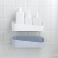 thumbnail image 2 of Shower Adhesive Bathroom Shelf Organizer Wall Mounted Storage Rack No Drilling Shower Shelf Bath Essentials Shampoo Spice Holder Adhesives for Room Bathroom Kitchen, 2 of 8