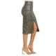 thumbnail image 2 of Falda de vinipiel con cinto Roman Fashion /Juvenil, 2021 (Verde militar) verde oscuro CH, 2 of 4