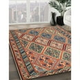 thumbnail image 2 of Ahgly Company Indoor Rectangle Traditional Chestnut Brown Persian Area Rugs, 3' x 5', 2 of 6