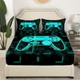 thumbnail image 3 of Erosebridal Boys Gamepads Bed Sheets Set Queen Size,Video Game Bedding Sets Queen Size,Geometric Plaid Bed Sheets Queen,Super Cozy Buffalo Bedroom Decorative,4-Piece, 3 of 7