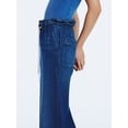 thumbnail image 2 of Scoop Women's Paperbag Waist Wide Leg Cotton Pants, Regular, Short and Long Inseams, Sizes XS-XXL, 2 of 5