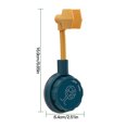 thumbnail image 4 of Monstrate Soporte de cabezal de ducha de baño ajustable Universal de 360 ​​° soporte de ducha de mano montado en la pared soportes de ducha Juegos de accesorios de baño Naranja, 4 of 6