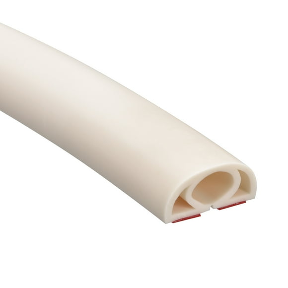 Unique Bargains D25 3.3ft Floor Cord Cover, PVC Cord Cover Floor, Wire Cover, Beige