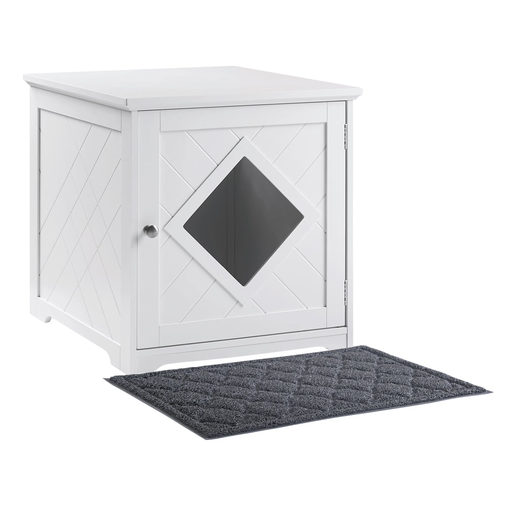 Buy Unipaws Cat Litter Box Enclosure with Mat, Furniture Cat Washroom