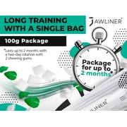 JAWLINER® Fitness Chewing Gum - Mint Sugar Free Gum - Harder than Regular Gum - 2 months pack