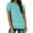 Light Green, variant on BAODANN Women's Fashion Casual Solid Color Round Neck Short Sleeved T Shirt Top 100 Polyester Shirts Women Women Short Sleeve T Shirt Womens Shirts Casual Exercise Wear for Women Yoga Shirts Women