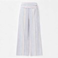 thumbnail image 2 of ClodeEU Women's High Waist Striped Wide Leg Pants,Casual Bohemian Vacation Flowy Trousers ,Women's Plus S, 2 of 8