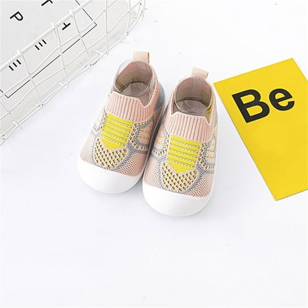 

TOWED22 Toddler Sock Shoes Toddler Kids Baby Boys Girls Shoes First Walkers Breathable Soft Antislip Wearproof Pink