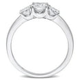 thumbnail image 5 of Created Forever Women's 1ct TW Lab Grown Diamond 14k White Gold 3-Stone Engagement Ring, 5 of 9
