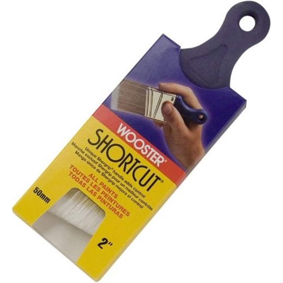 Wooster Brush Q3211-2 Shortcut Angle Sash Paintbrush, 2-Inch, White, 1 Pack