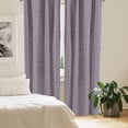 thumbnail image 2 of Abstract Curtains 2 Panels Set, Retro Repetitive Pattern with Geometric Motifs, Window Drapes for Living Room Bedroom, 56"W X 84"L, Cocoa Pale Ceil Blue, by Ambesonne, 2 of 5